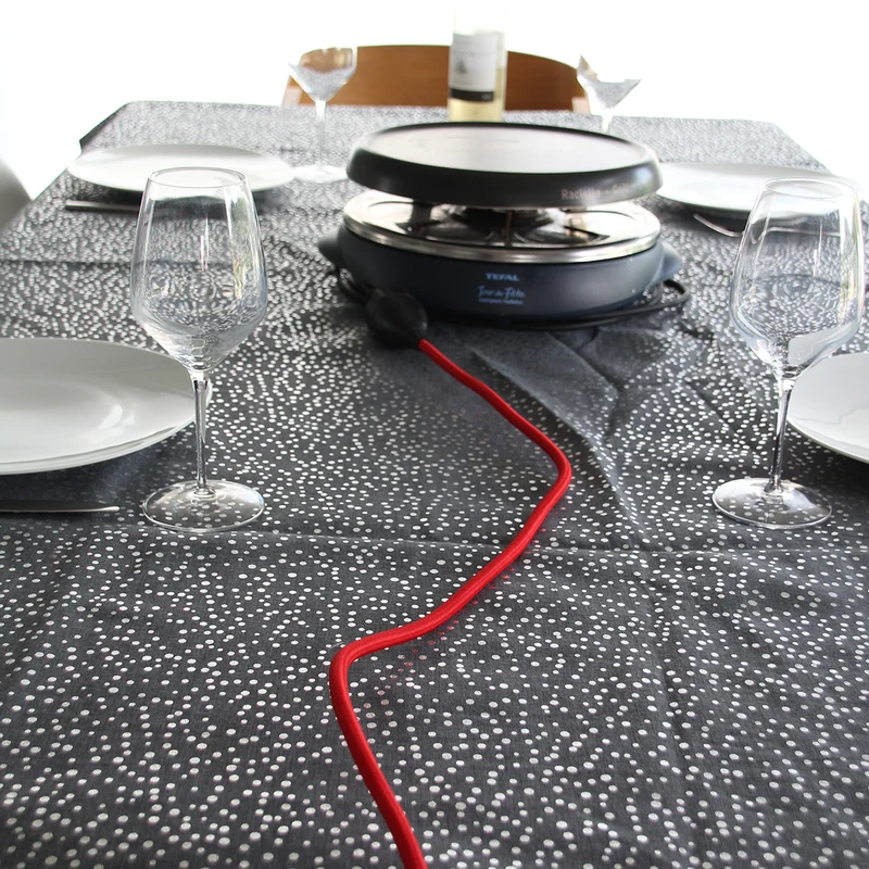 Prolongateur textile prise FR - fiche plate - Chacon