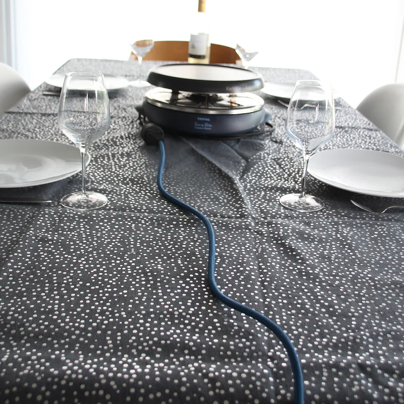 Prolongateur textile prise FR - fiche plate - Chacon
