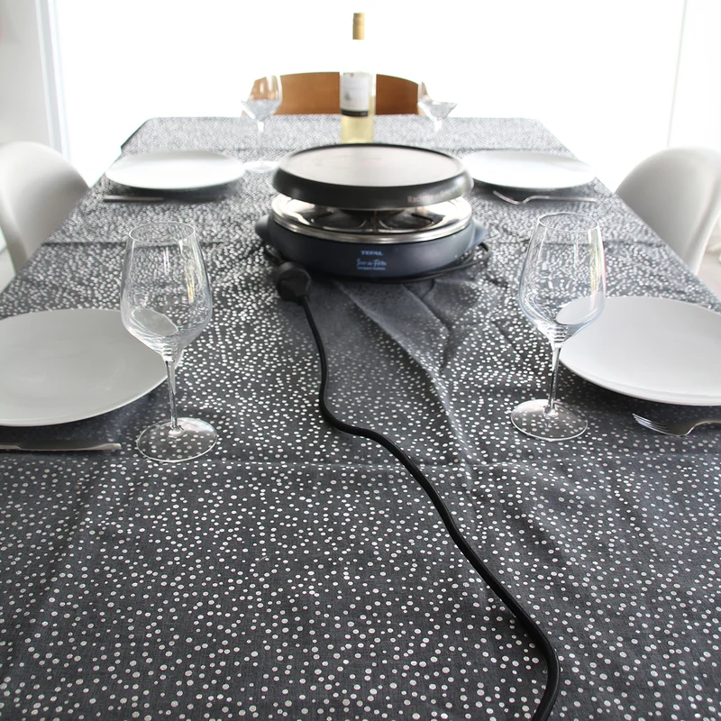 Prolongateur textile prise FR - fiche plate - Chacon