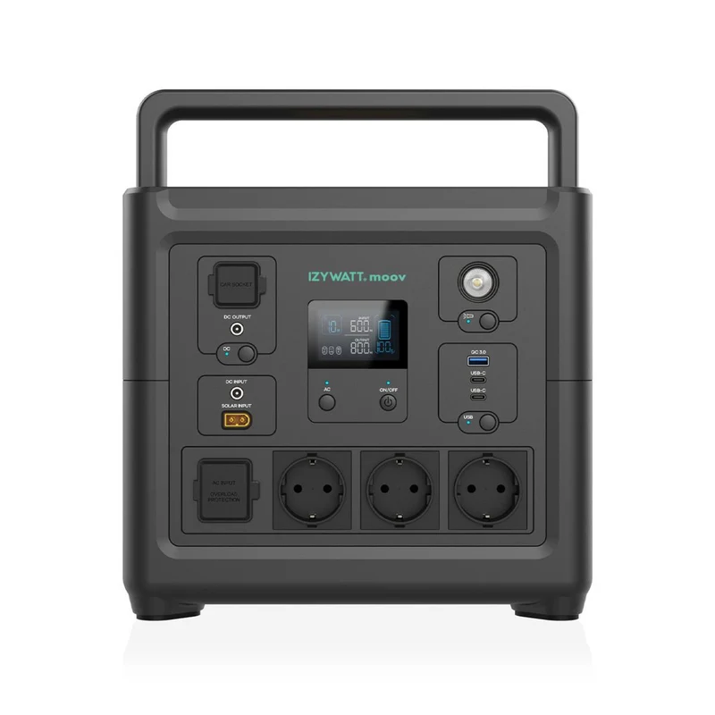 Station électrique nomade IZYWATT.moov - 835 Wh + panneau solaire 160W