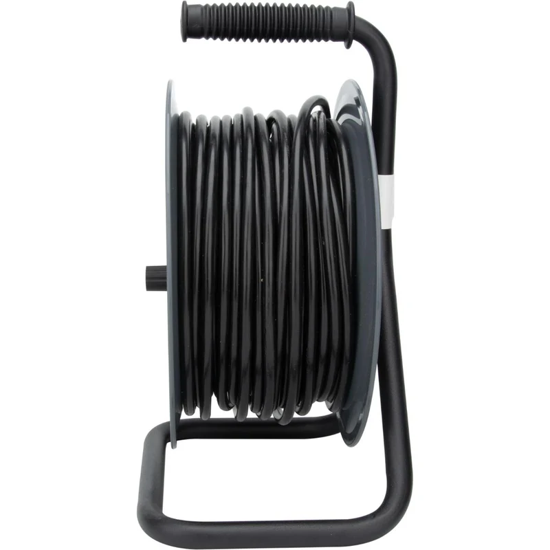 Enrouleur H05VV-F 4 prises 40m 3G1,5 + coupe-circuit + support - Zenitech