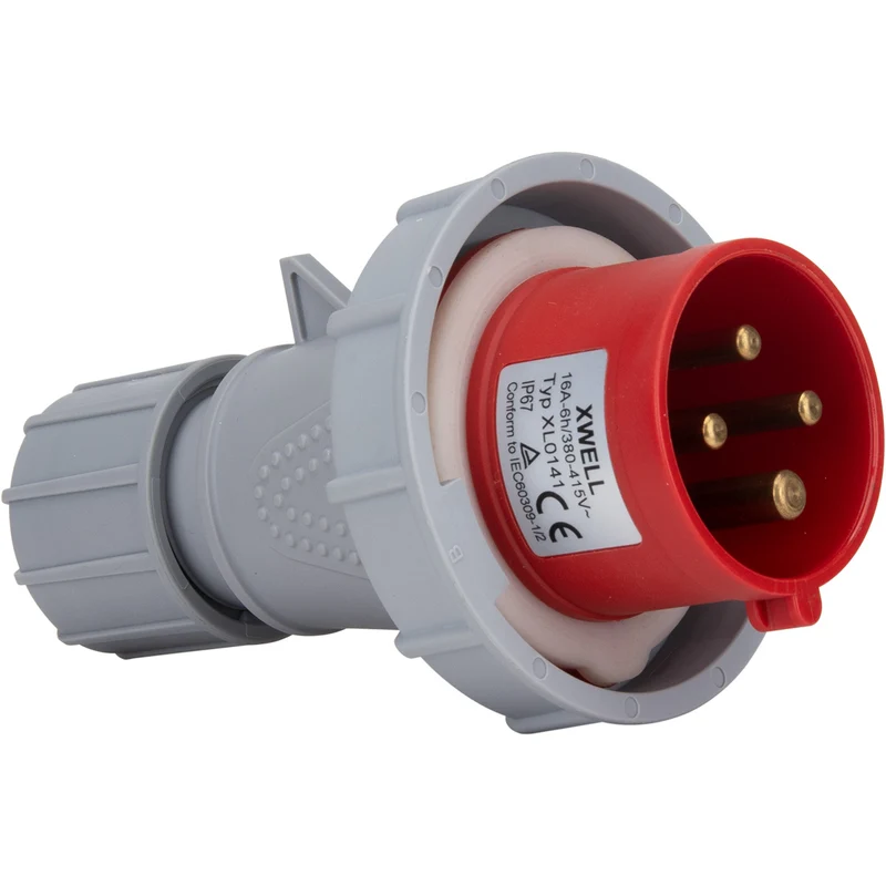 Fiche mâle IEC309 3P+T - Zenitech
