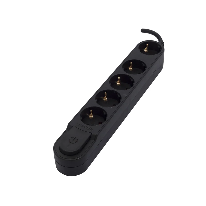 Multiprise Design Schuko 16A - noir - Chacon