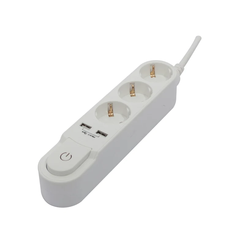 Multiprise Design Schuko 16A - blanc - Chacon