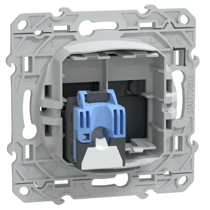 Prise RJ45 cat.6 STP grade 3 anthracite réseaux VDI - Ovalis - Schneider