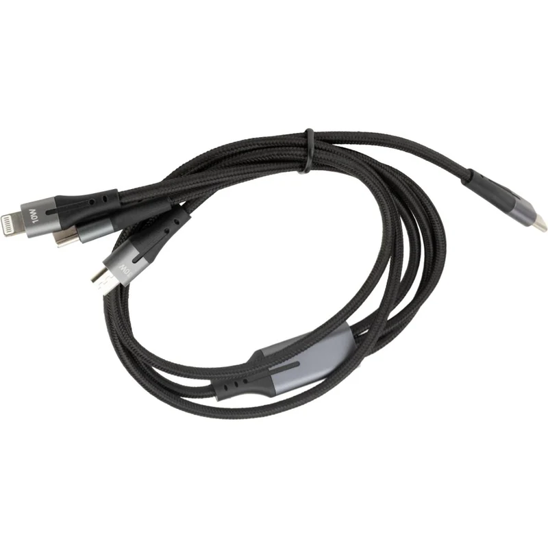 Triple câble USB-C, Lightning, Micro-USB - 1m - Zenitech