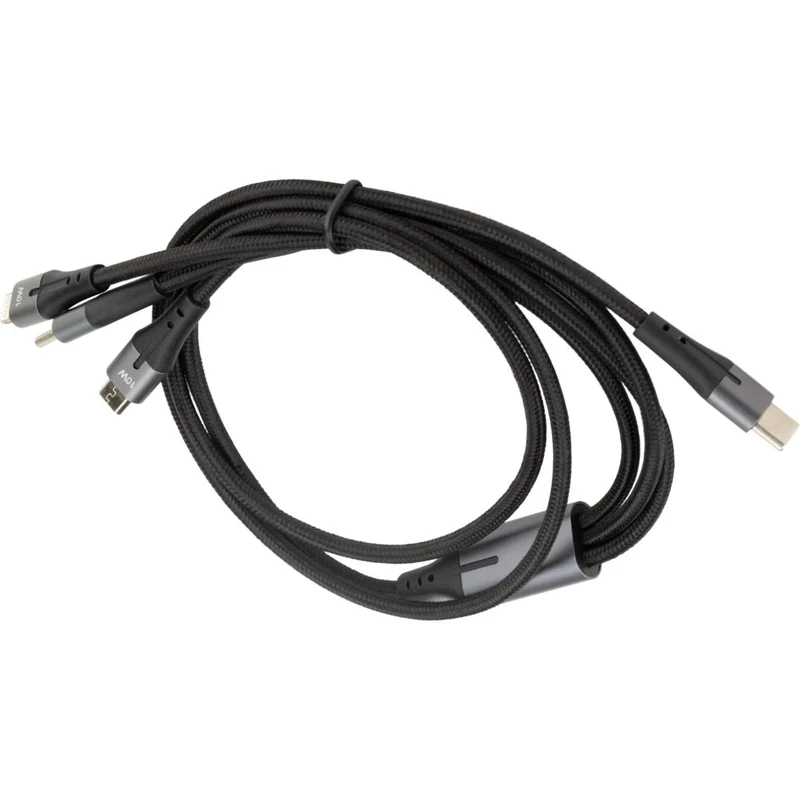 Triple câble USB-C, Lightning, Micro-USB - 1m - Zenitech