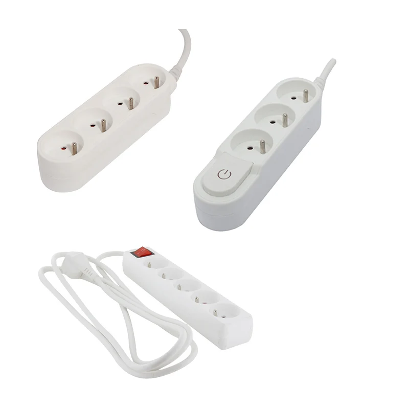 Bloc multiprise 4x16A 3500W + 2 blocs multiprise interrupteur 3/5 prises 16A - Chacon