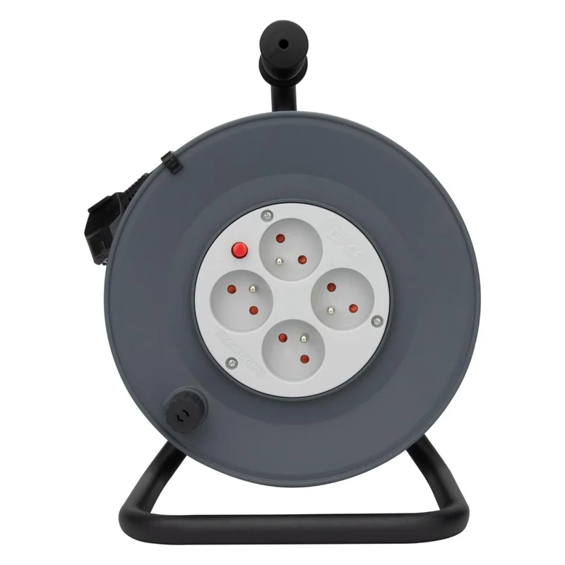 Enrouleur H05VV-F 4 prises 3G1,5 + coupe-circuit - Zenitech