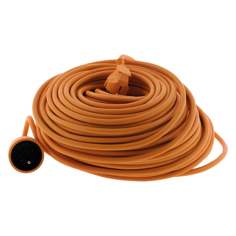 Prolongateur jardin 16A HO5VV-F 3G1,5 2P+T - orange - Zenitech