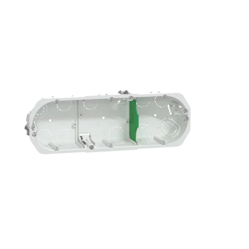 Boîte encastrement Ø67mm prof. 40mm 3 postes entraxe 71 mm - Multifix - Schneider