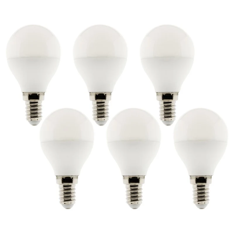 Pack de 6 ampoules LED 4,2W E14 sphérique - Zenitech