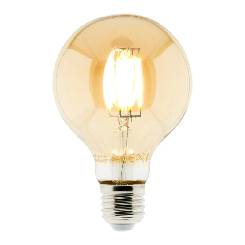 Ampoule déco filament LED ambrée E27 - Elexity