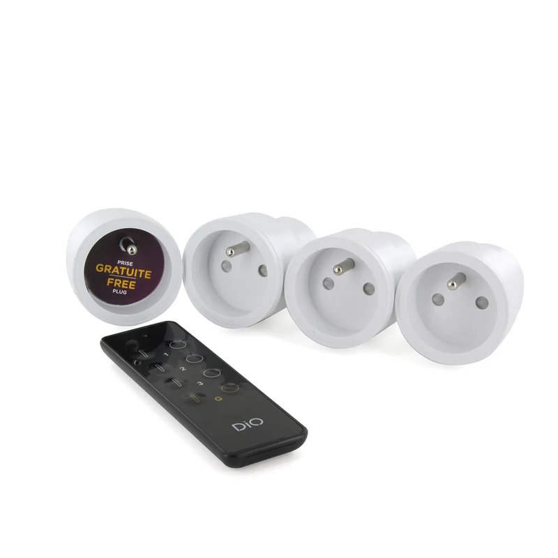 Kit 4 prises nano + télécommande - Chacon