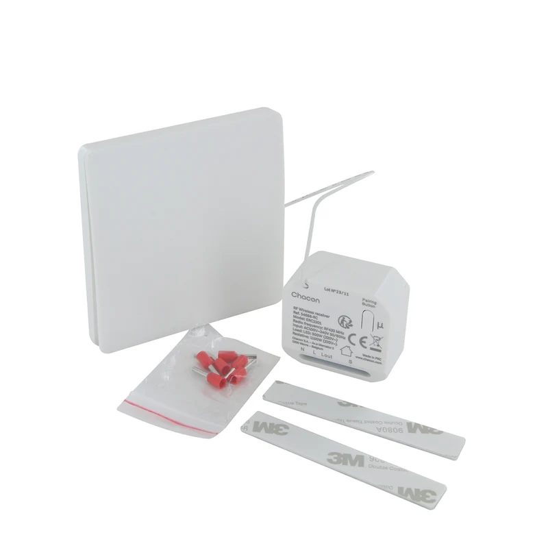 Set module d'éclairage + interrupteur sans fil - Chacon
