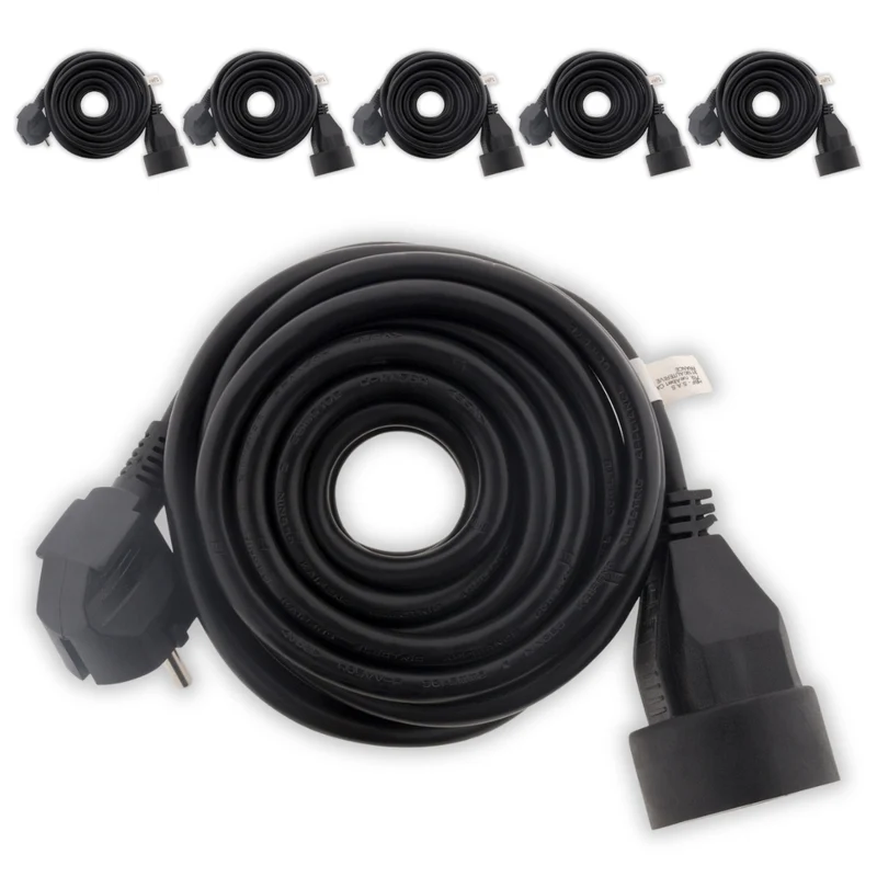 Lot de 6 prolongateurs bague 16A HO5VV-F 3G1,5mm² - Zenitech