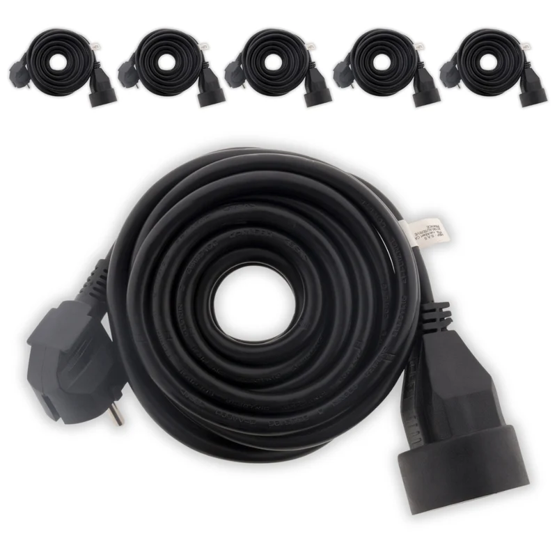 Lot de 6 prolongateurs bague 16A HO5VV-F 3G1,5mm² - Zenitech