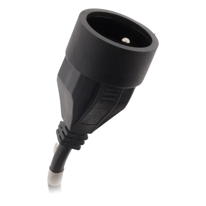 Lot de 6 prolongateurs 16A 2P+T HO5VV-F 3G1,5mm² - noir 3m - Zenitech