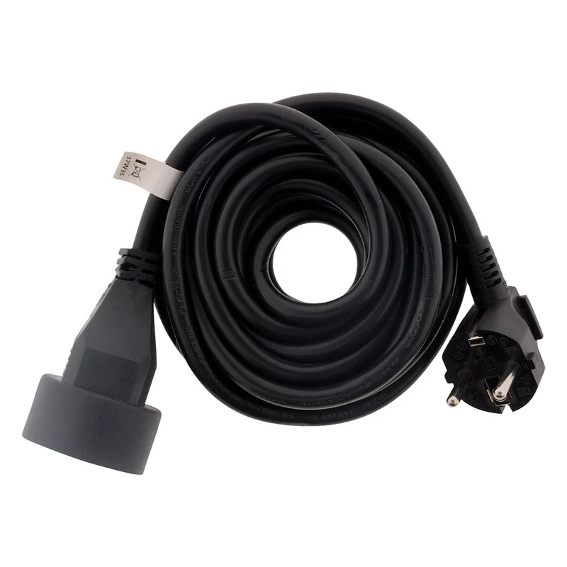 Prolongateur 16A HO5VV-F 3G1,5mm² - noir - Zenitech