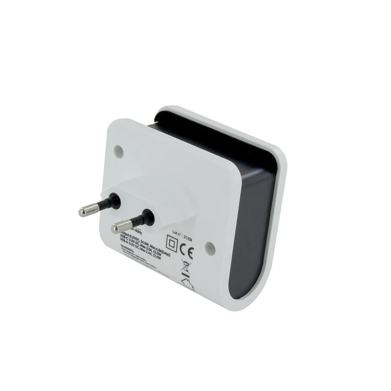 Chargeur USB sur prise 3xUSB-A + 1xUSB-C - Chacon