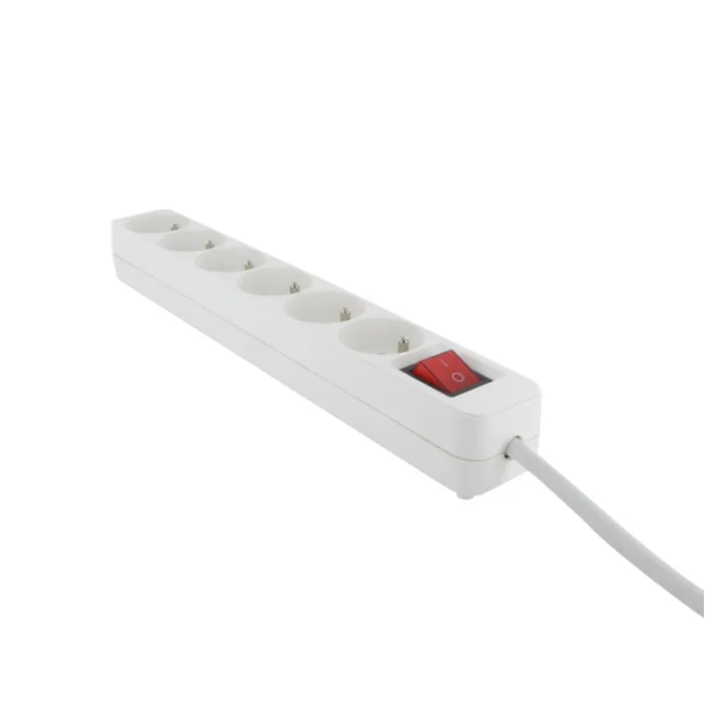 Bloc multiprise + interrupteur 6x2P+T 3680 W - 4m - Dio