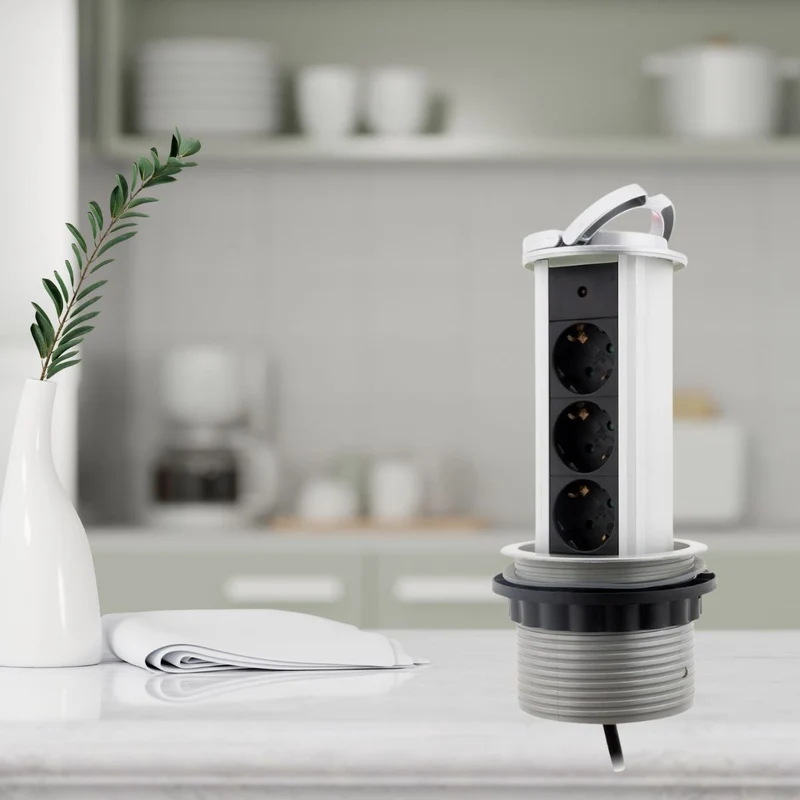 Multiprise encastrable cuisine Schuko 16A - Zenitech