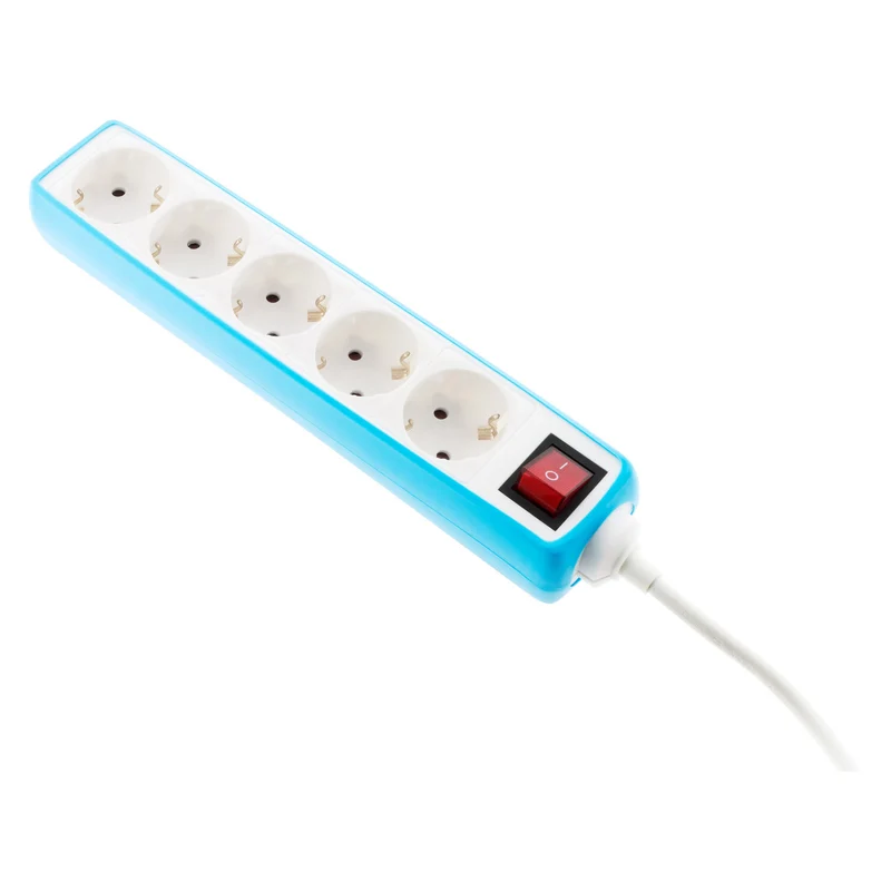 Multiprise 5 prises Schuko 16A + interrupteur - Zenitech