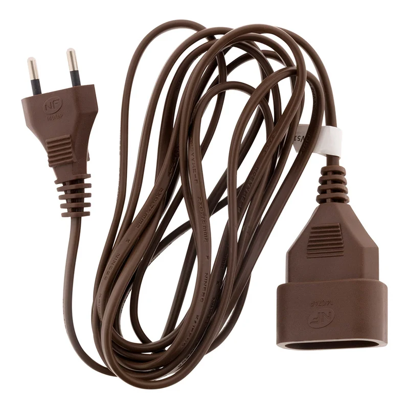 Rallonge 2 à 10m - HO3VVH2F 2x0,75mm² 6A - Zenitech