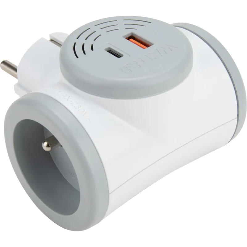 Biplite rotative design et compacte 16A + USB A/C - Watt and Co