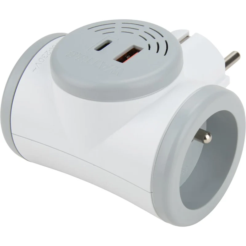 Biplite rotative design et compacte 16A + USB A/C - Watt and Co