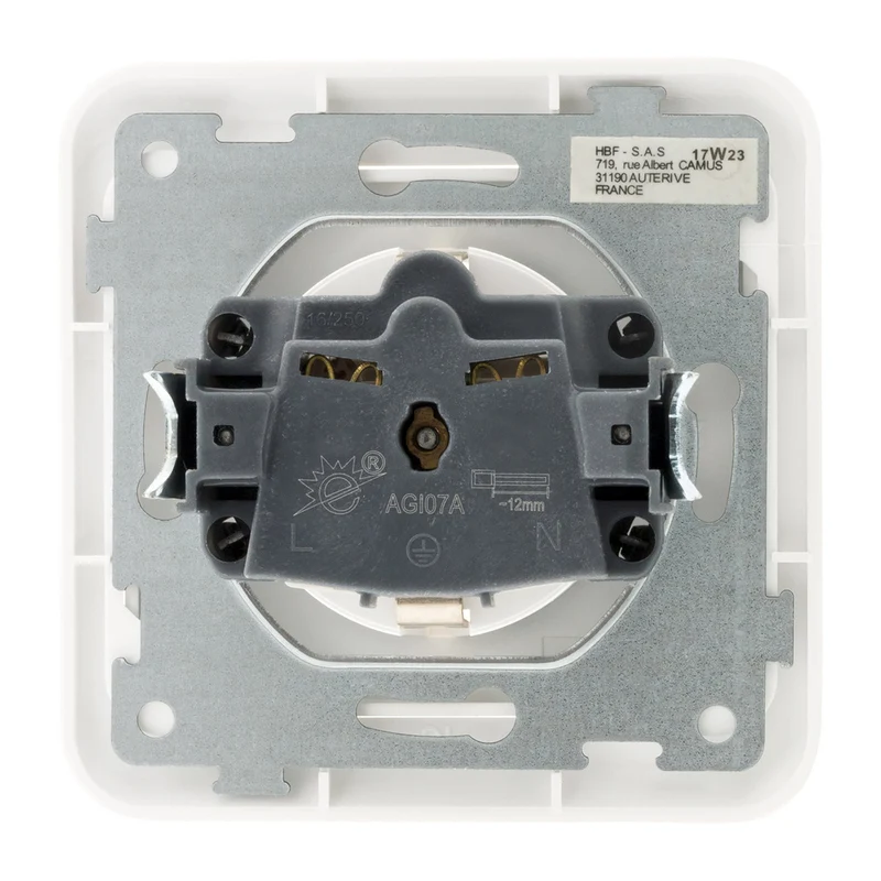 Prise encastrée Schuko 16A Antaria - Zenitech