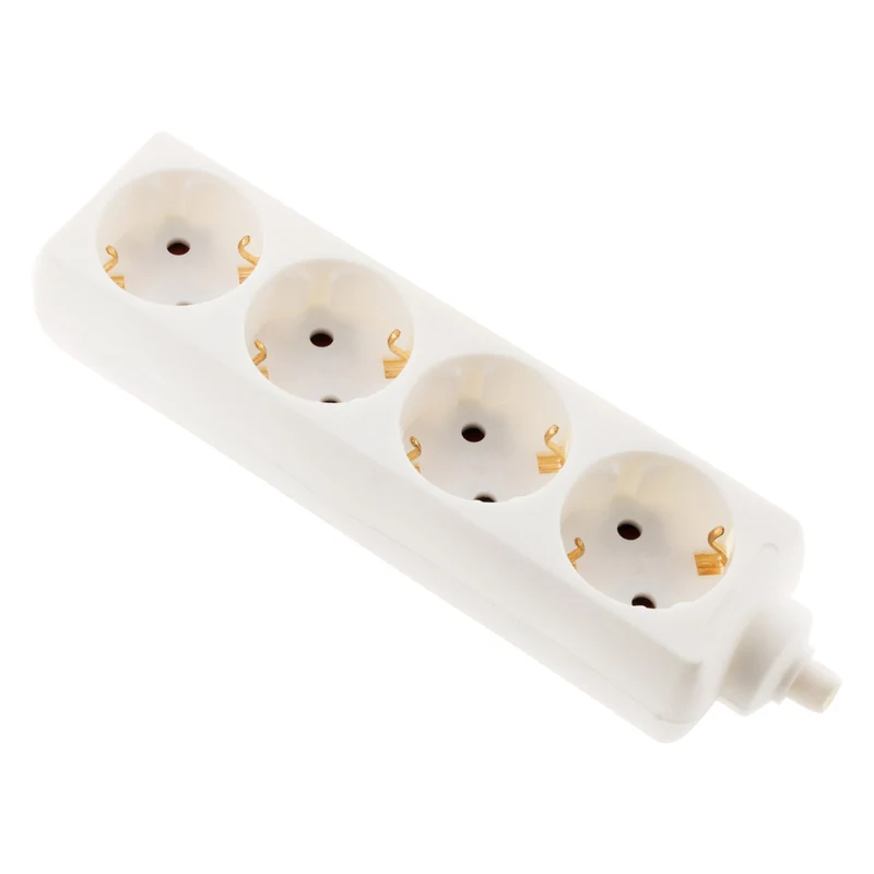 Multiprise Schuko 16A sans câble - blanc - Zenitech