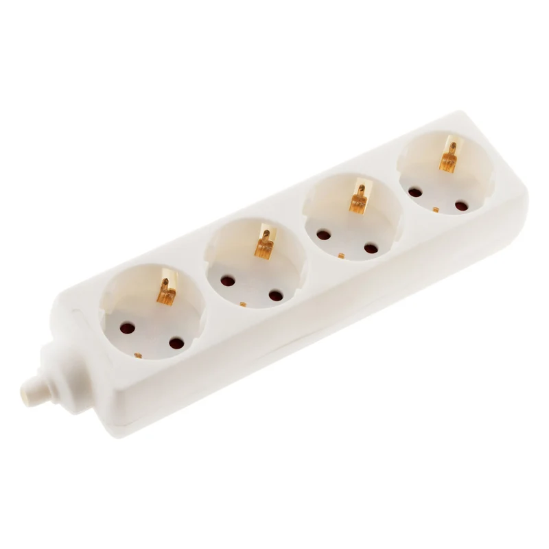 Multiprise Schuko 16A sans câble - blanc - Zenitech
