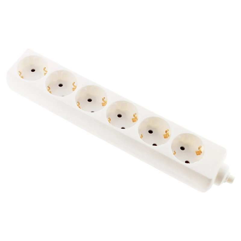 Multiprise Schuko 16A sans câble - blanc - Zenitech