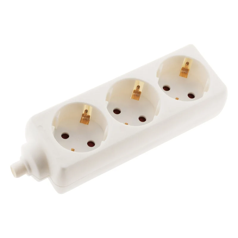 Multiprise Schuko 16A sans câble - blanc - Zenitech