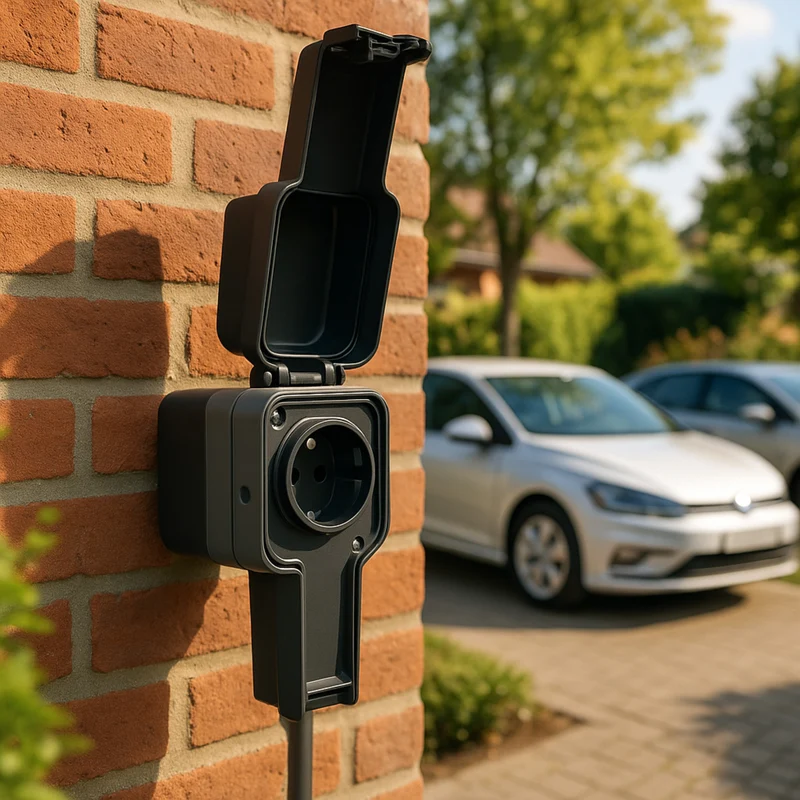 Prise renforcée Easy Charge 3,6 kW IP55 + interrupteur différentiel + disjoncteur - Protec