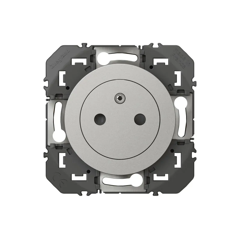 Prise surface 2P+T 16A Dooxie - aluminium - Legrand