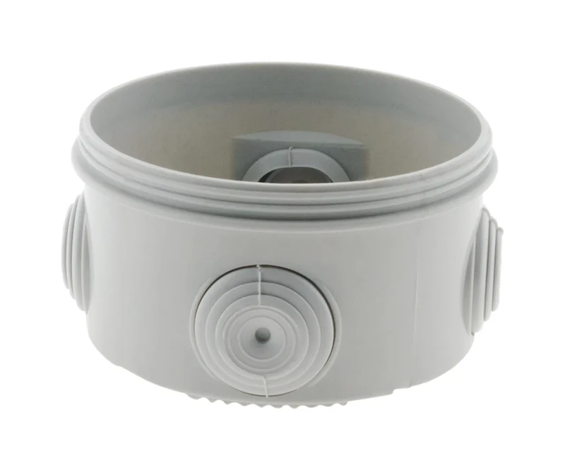 Lot 3 boîtes de dérivation IP55 Ø80x40mm - Gris - Zenitech
