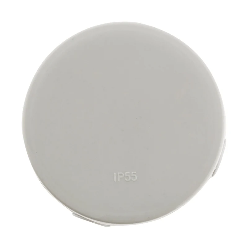 Lot 3 boîtes de dérivation IP55 Ø80x40mm - Gris - Zenitech
