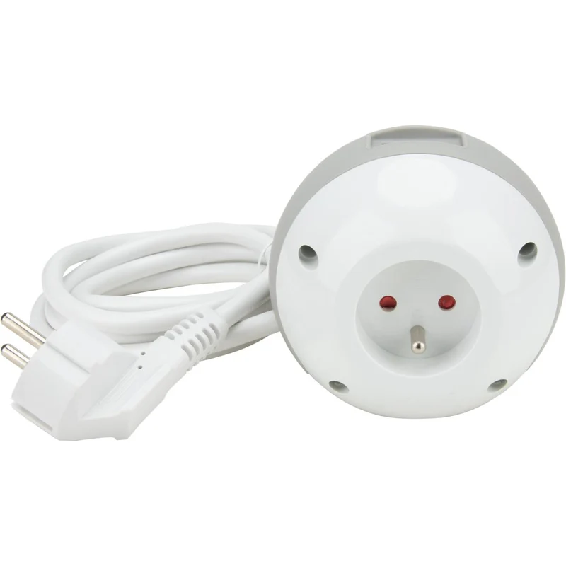 Multiprise Watt Ball 2×16A + 1×6A + USBA+C - blanc - Watt and Co