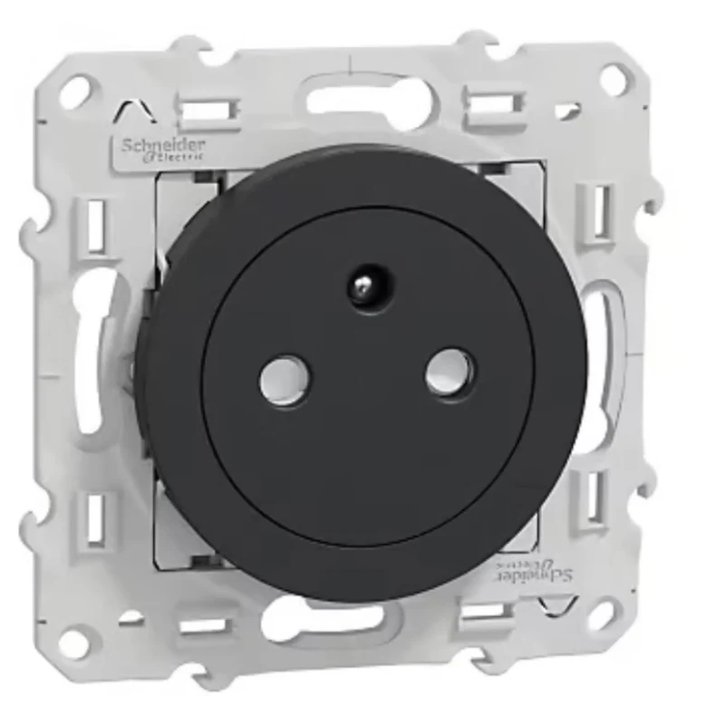 Prise affleurante 2P+T 16A Odace - Schneider
