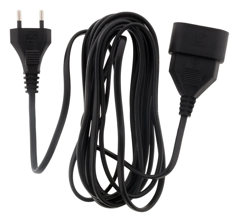 Prolongateur H03VVH2F 6A 3m - Noir - Zenitech