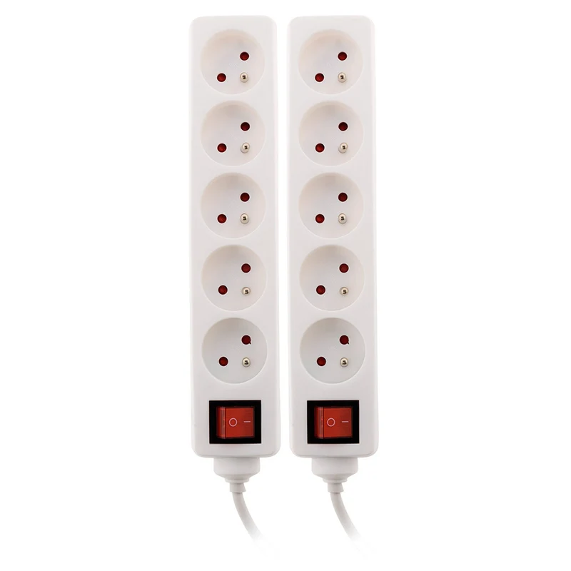 Bloc multiprise 16A 2P+T interrupteur - blanc - Zenitech