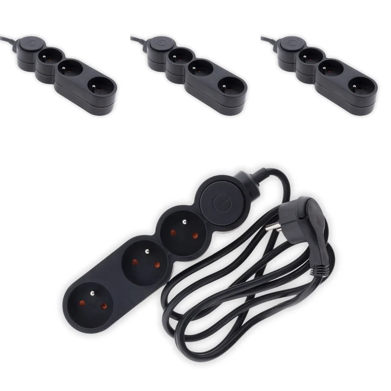 Lot de 4 multiprises Home 3 prises 16A 2P+T - Zenitech