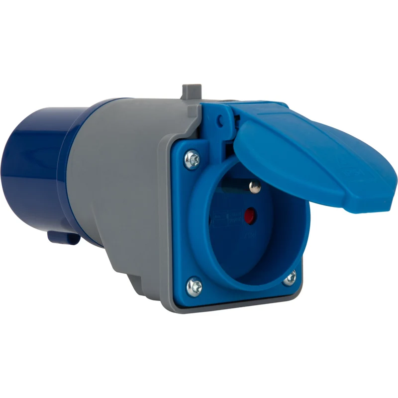 Adaptateur caravane femelle 16A vers mâle CEE17 - Protec