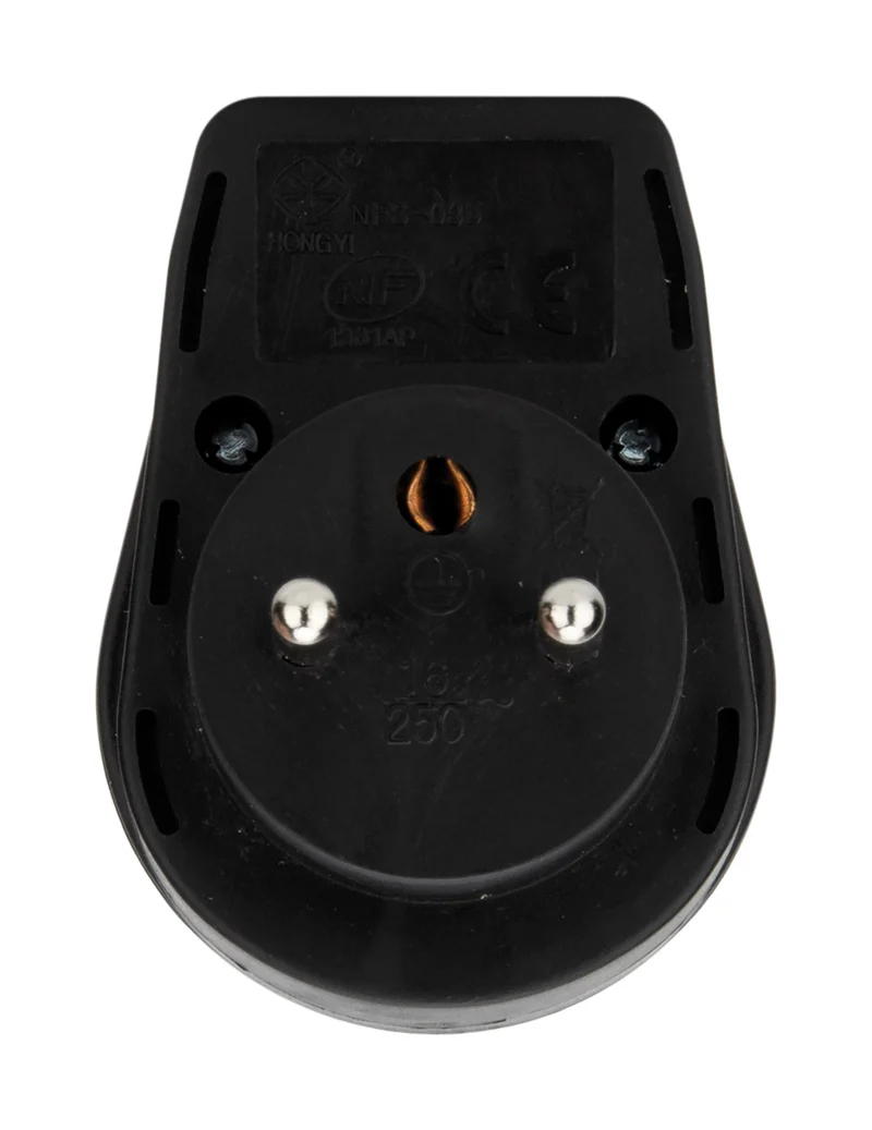 Parafoudre 1 prise simple - Noir - Zenitech