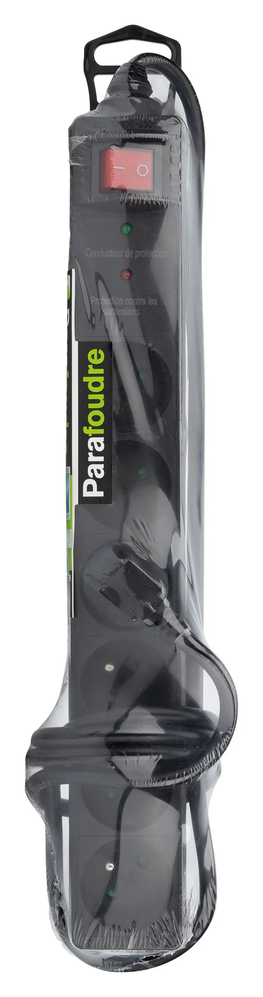 Bloc parafoudre 6x16A + interrupteur 1,4m 3G1,5mm²- Zenitech