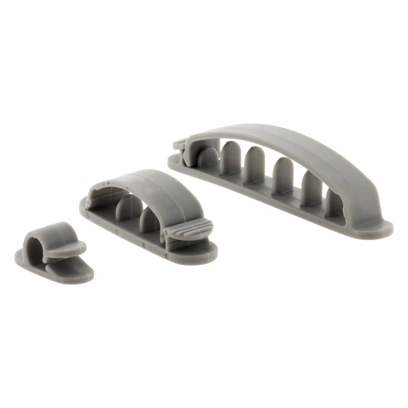 Lot de 10 fixes et range cordon ou câble (autocollants) - Zenitech