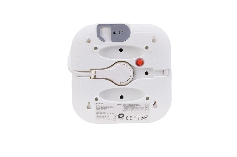 Enrouleur électrique domestique 3 prises + 2 USB-A/C - Blanc - Zenitech