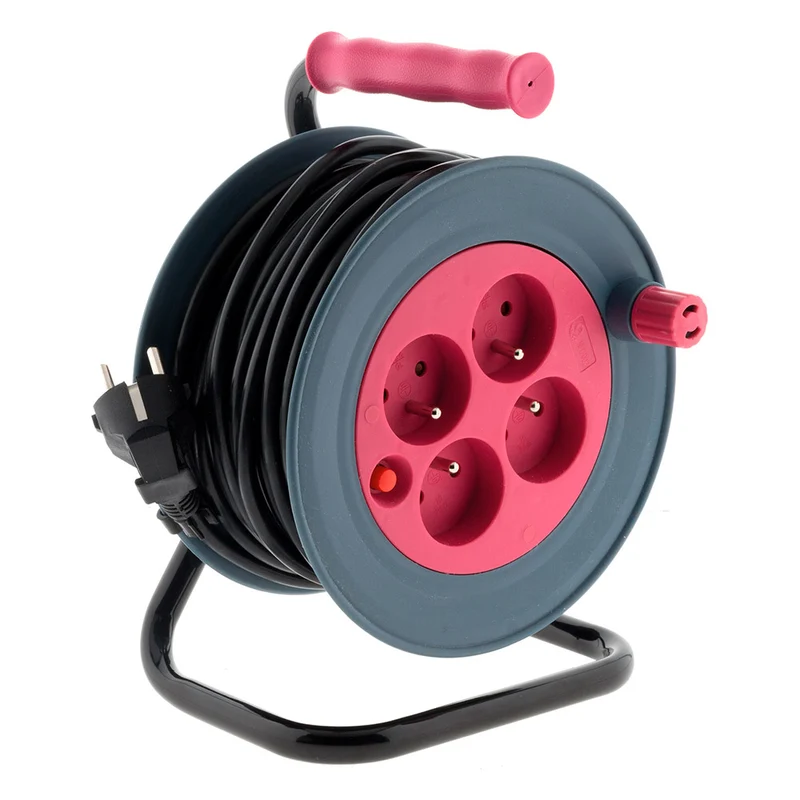 Enrouleur ménager 4x2P+T - 15m 3G1 mm² - Zenitech